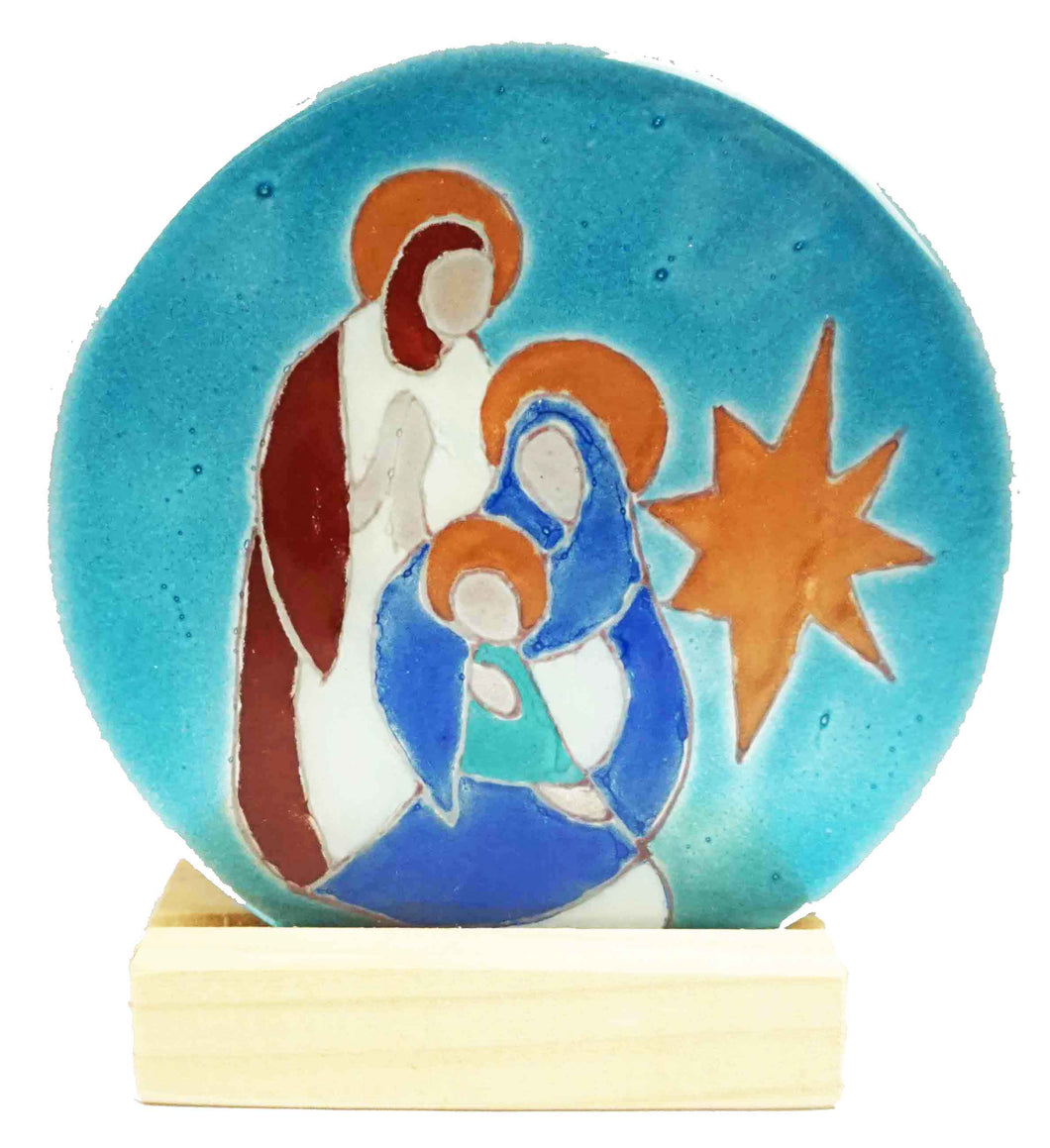 Teligth Nativity Scene Aqua
