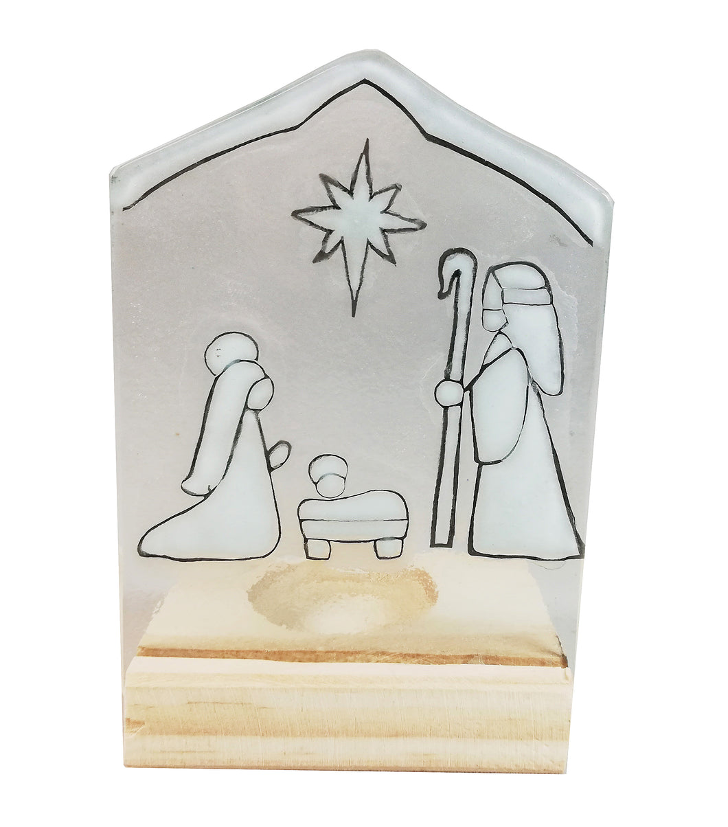 Teligth Nativity Scene White
