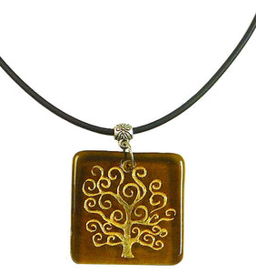 Recycled Glass Bottle Life of Tree Amber