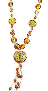 Collar colores de plata Indú
