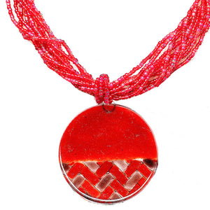 Calypso Classic Round Necklace Multi strand seed beads