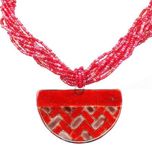 Cargar imagen en el visor de la galería, Calypso Classic  Ethnic Half Moon Necklace
