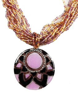 Calypso Classic Mandala Round Necklace