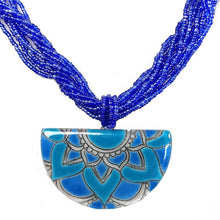 Cargar imagen en el visor de la galería, Calypso Classic Mandala Half Moon Necklace
