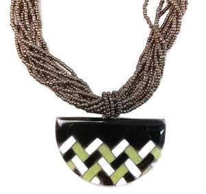Calypso Classic  Ethnic Half Moon Necklace