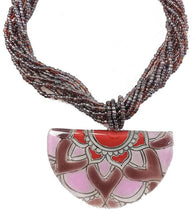 Cargar imagen en el visor de la galería, Calypso Classic Mandala Half Moon Necklace
