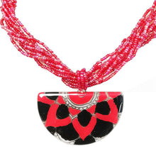 Cargar imagen en el visor de la galería, Calypso Classic Mandala Half Moon Necklace
