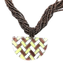 Cargar imagen en el visor de la galería, Calypso Classic  Ethnic Half Moon Necklace
