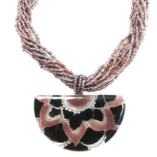 Cargar imagen en el visor de la galería, Calypso Classic Mandala Half Moon Necklace
