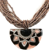 Cargar imagen en el visor de la galería, Calypso Classic Mandala Half Moon Necklace
