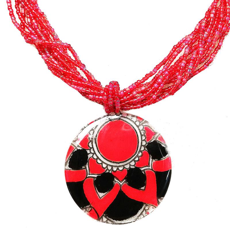 Calypso Classic Mandala Round Necklace