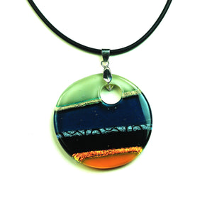 Dichroic Sweet Orange Necklace