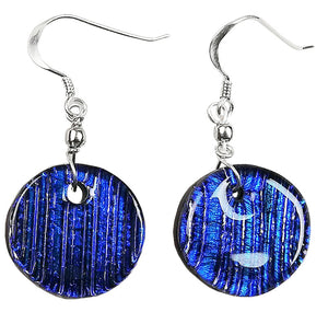 Dichroic Earing Blue Lines