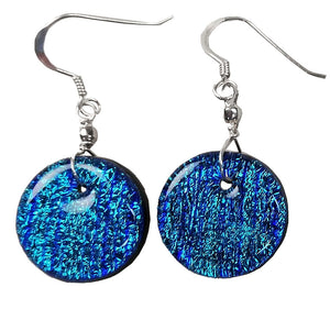 Dichroic Earing BlueGreen Lines