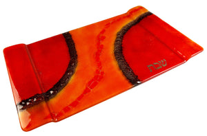 Challah Tray Red Orange Path