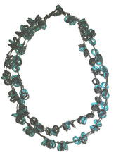 Cargar imagen en el visor de la galería, Glass Beads  Necklace Rings Multicolors  Black Green

