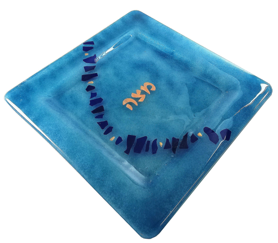 Matza Plate Aqua Path