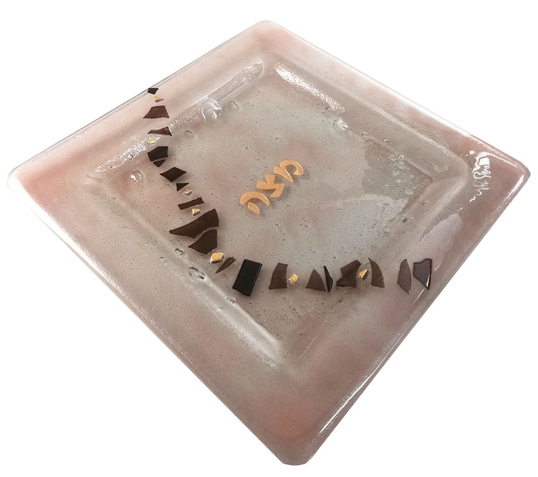 Matza Plate Rose Pale