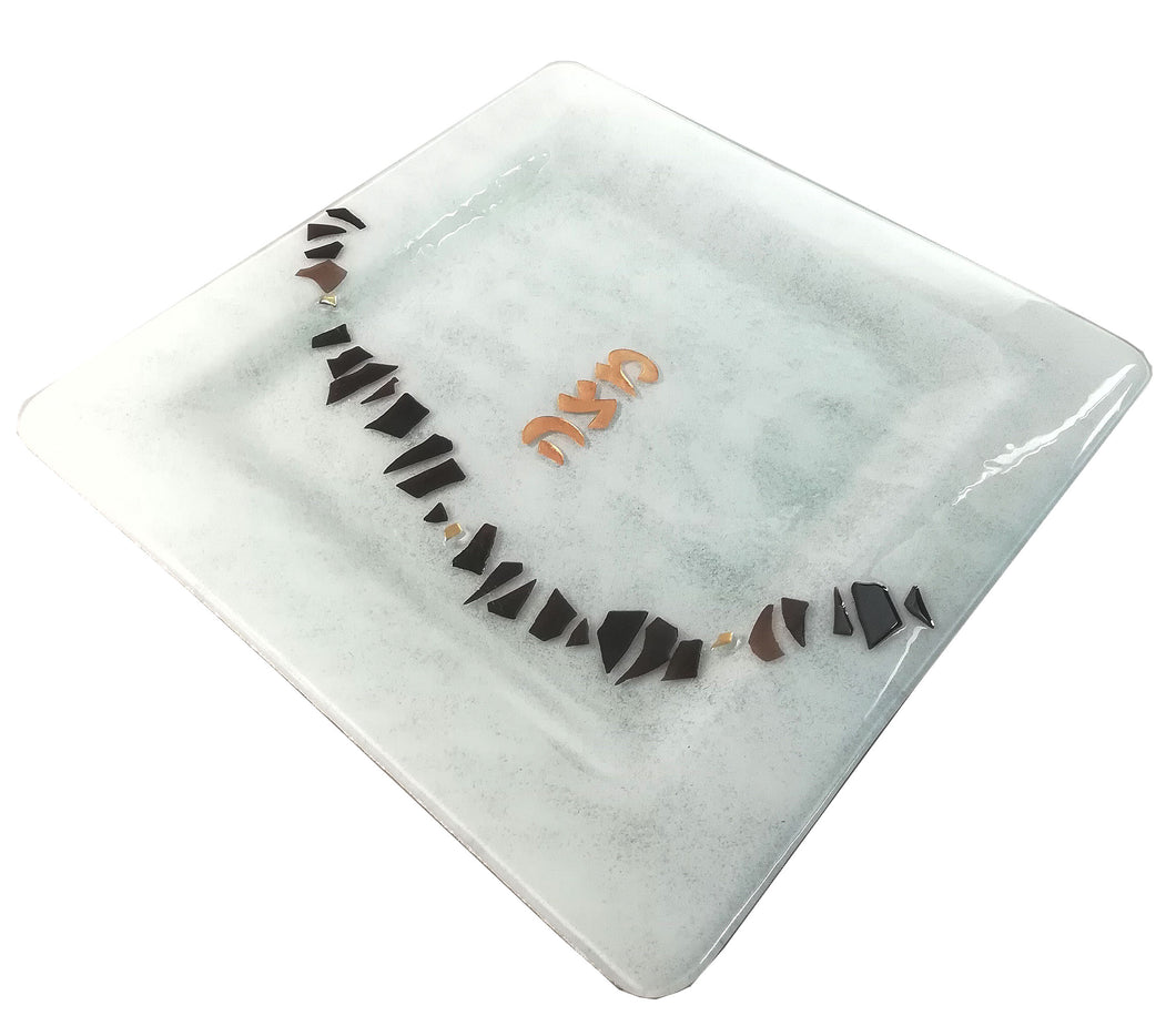 Matza Plate White