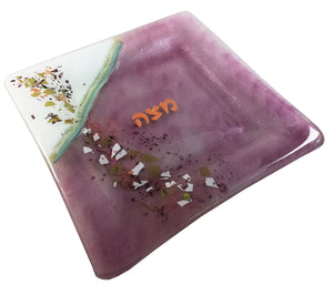 Matza Plate Ligth Violett Flakes