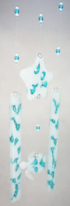 Windchime  White Turquoise Bubbles