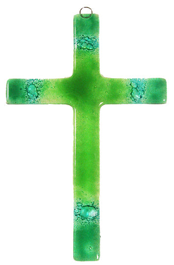 Glass Cross Green