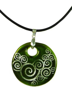 Collar del Pacífico.- Vidrio de Botella