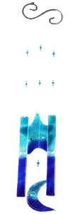 Windchime  Starfish Moon Blue