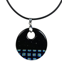 Cargar imagen en el visor de la galería, Dichroic Dark Green Necklace
