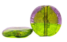Cargar imagen en el visor de la galería, Big Flat Rounded Glass Beads
