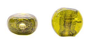 Medium Flat Rounded Glass Beads