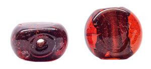 Medium Flat Rounded Glass Beads