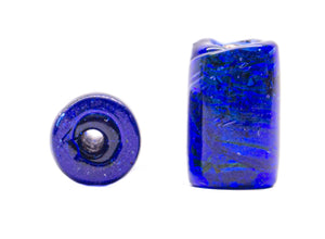 Dotted Cylinder Glass Beads