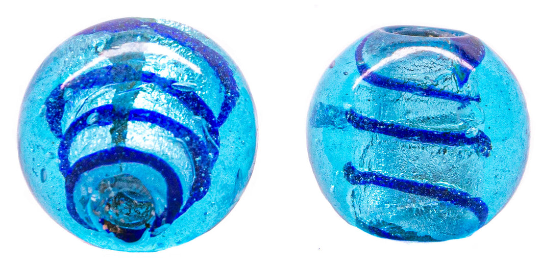 Spiral Sphere Glass Beads
