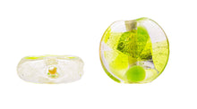 Cargar imagen en el visor de la galería, Flat Rounded Dotted Glass Beads
