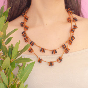Glass Beads  Necklace Rings Multicolors  Black Green