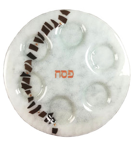 Pesaj -Seder Plate White Path